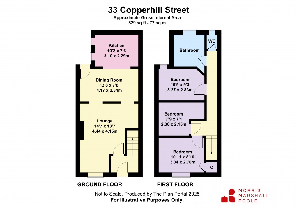 Floorplan for Copperhill Street, Aberdovey, Gwynedd