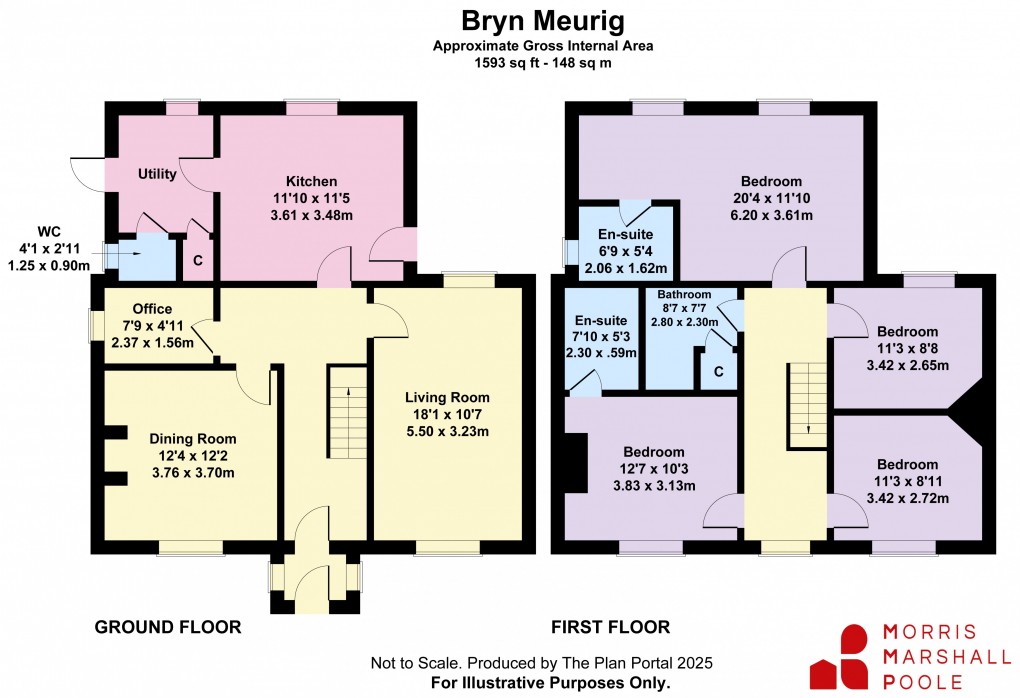 Floorplan for Friog, Fairbourne, Gwynedd