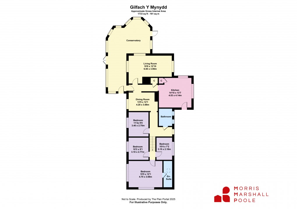 Floorplan for Aberdovey, Gwynedd