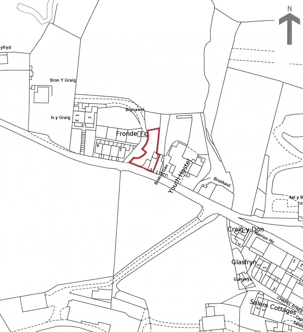 Floorplan for Bronygan, Corris, Machynlleth, Gwynedd