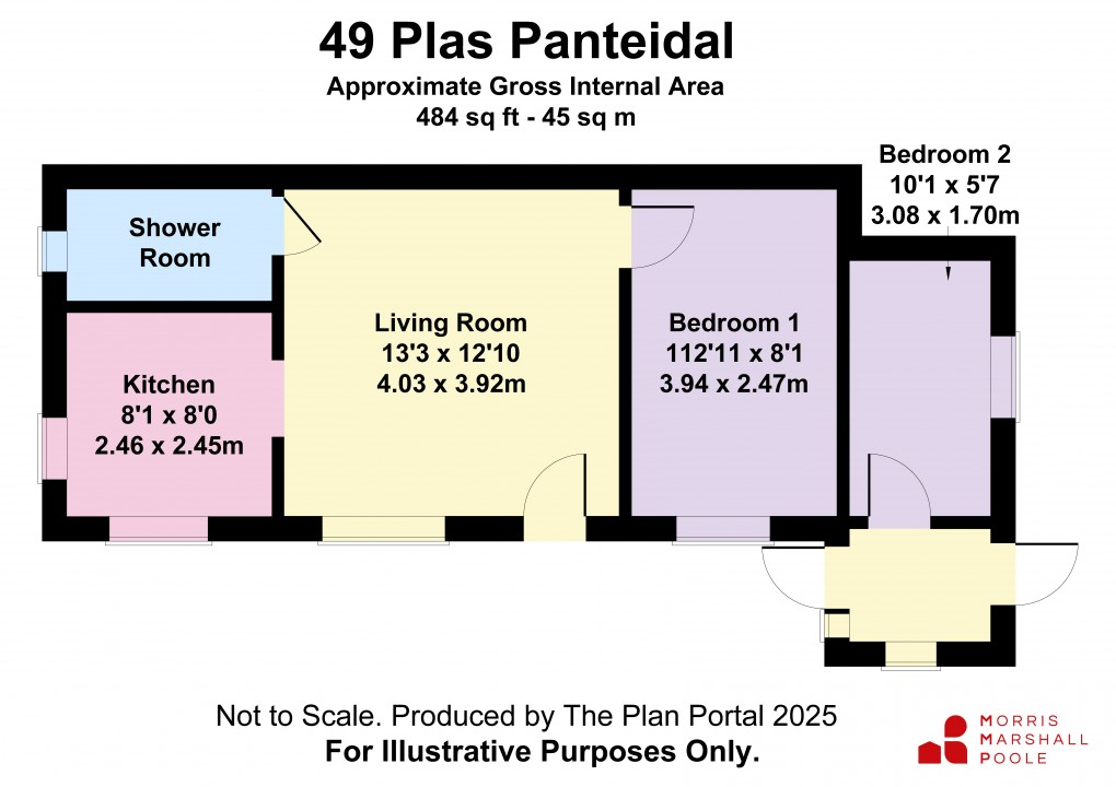 Floorplan for Plas Panteidal, Aberdyfi