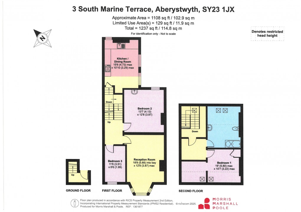 Floorplan for South Marine Terrace, Aberystwyth, Ceredigion