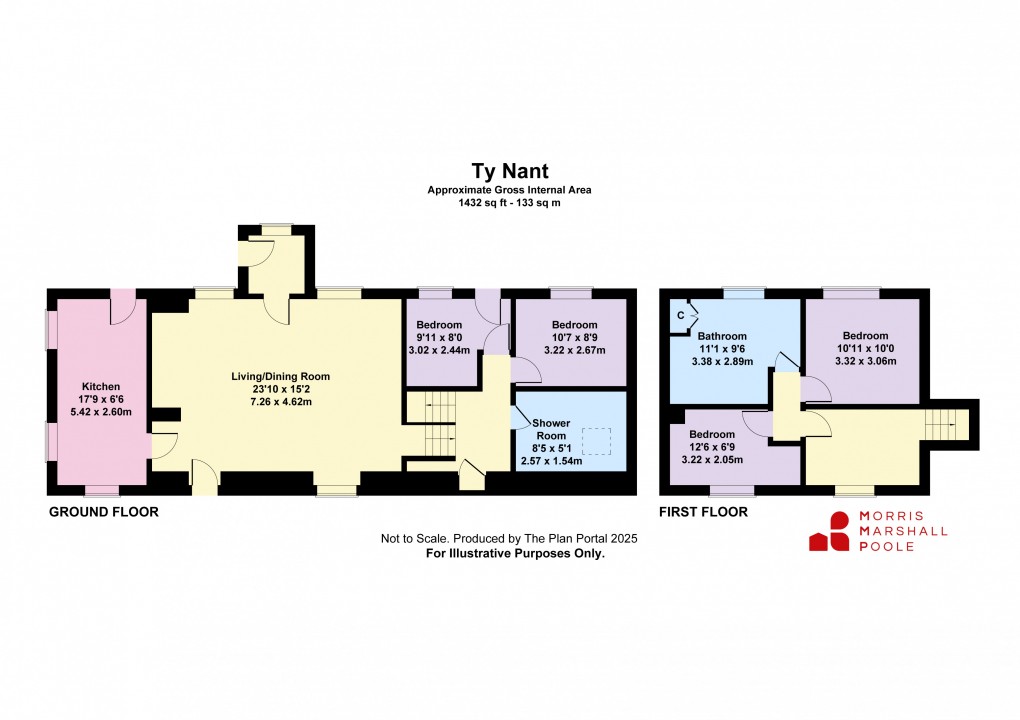 Floorplan for Abergynolwyn, Tywyn, Gwynedd