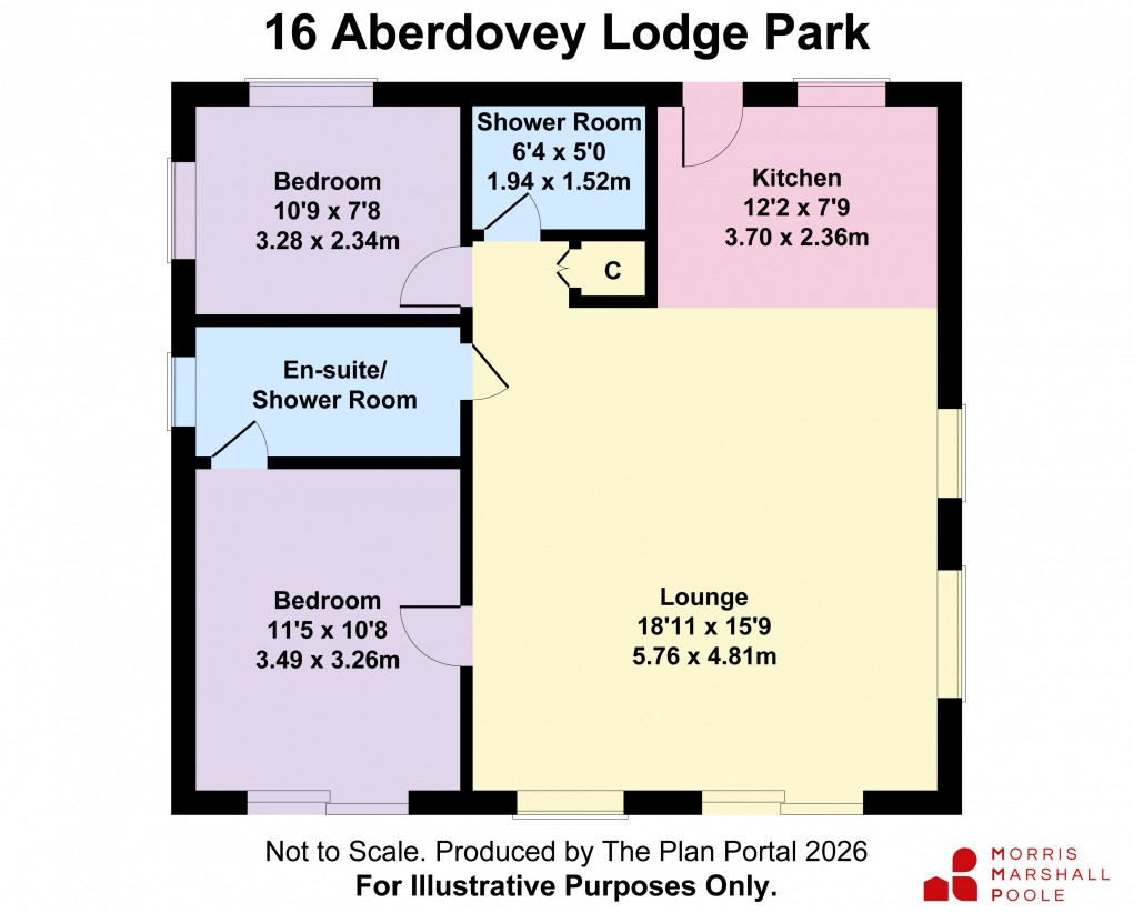 Floorplan for Aberdovey, Gwynedd