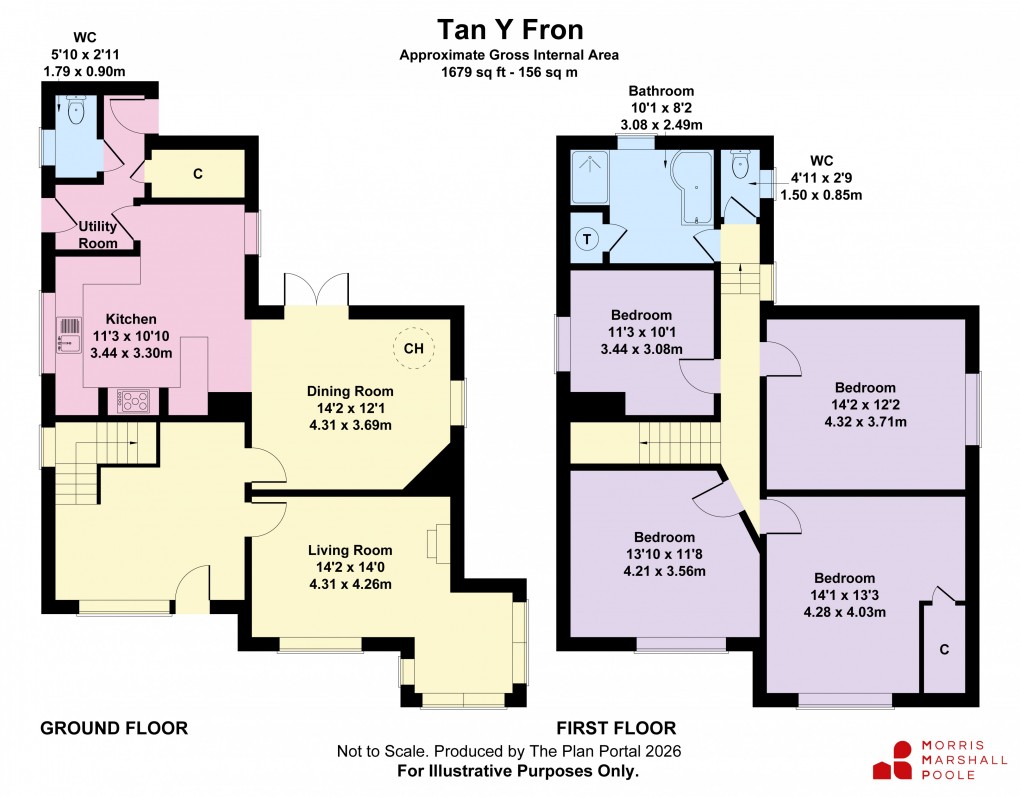 Floorplan for Llwyngwril, Gwynedd