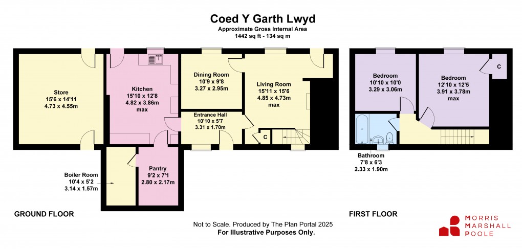 Floorplan for Llanfair Caereinion, Welshpool, Powys