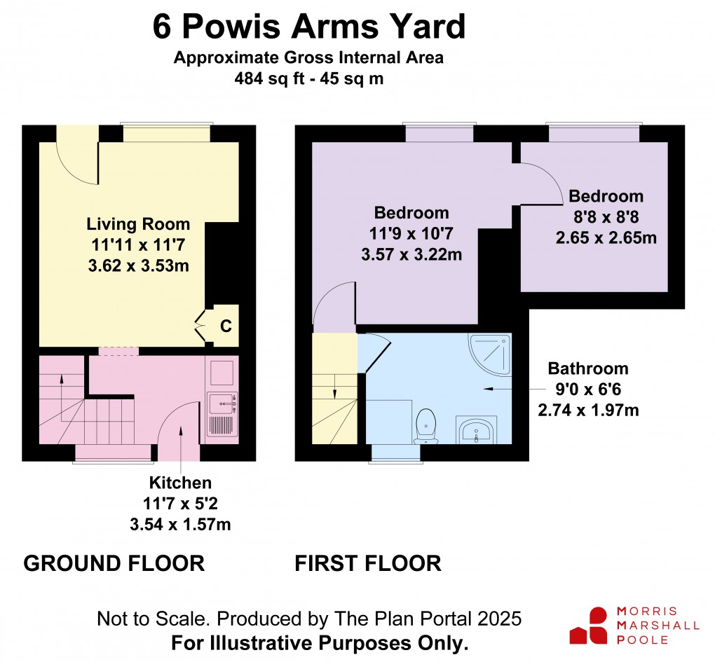 Floorplan for Powis Arms Yard, Salop Road, Welshpool, Powys