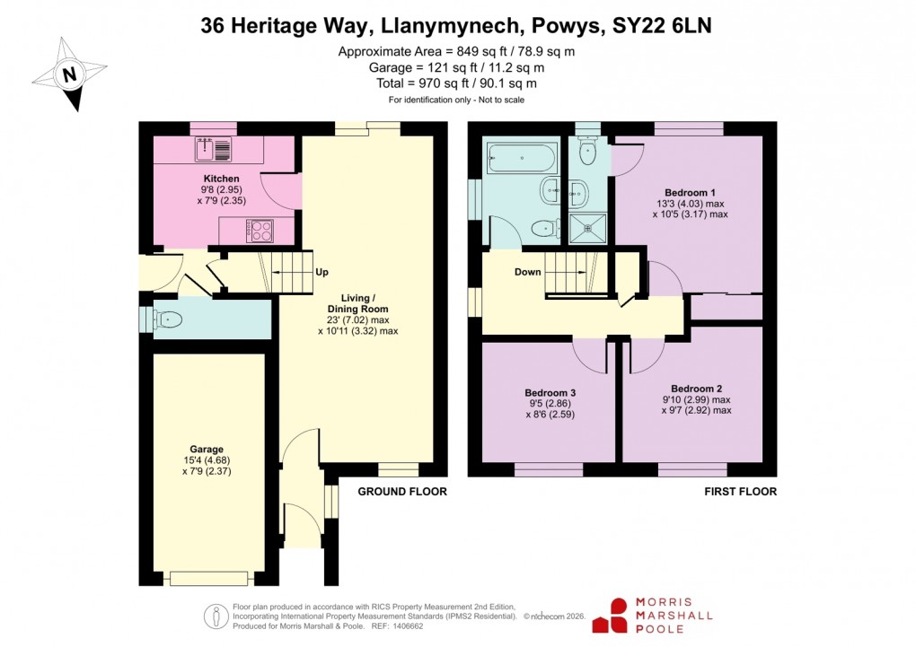 Floorplan for Heritage Way, Llanymynech, Powys