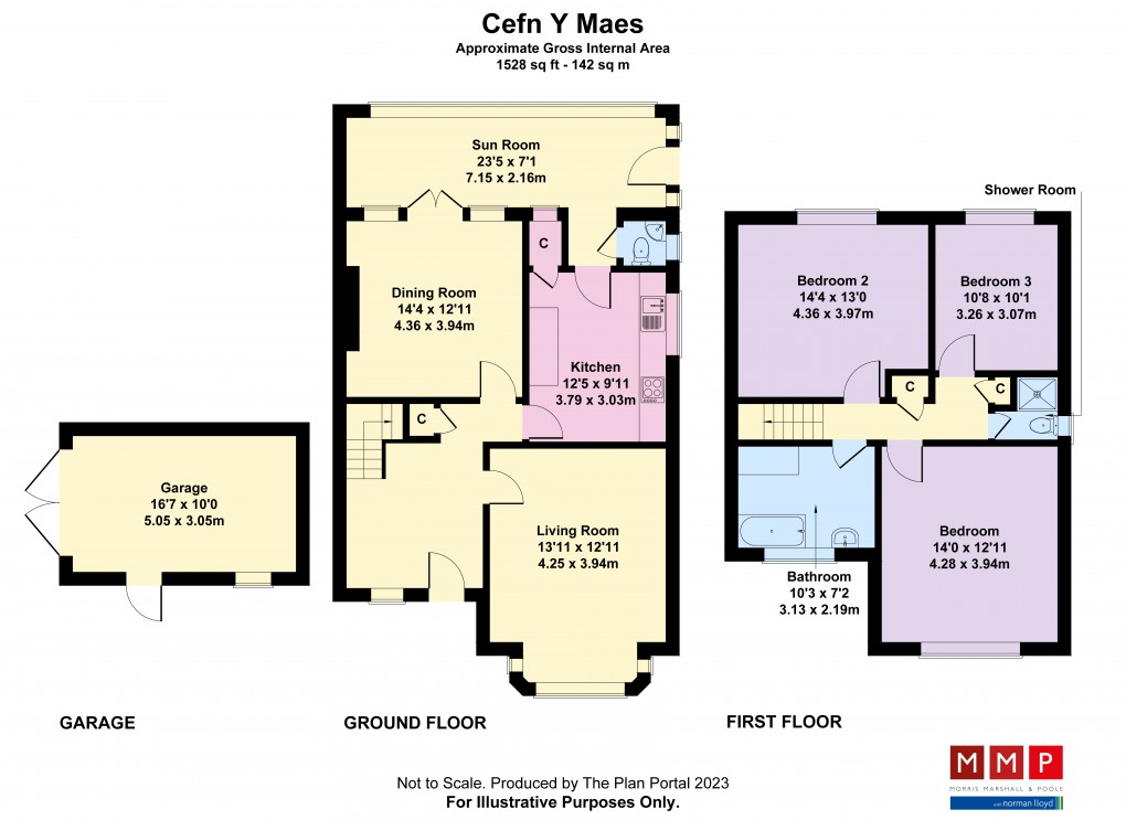Floorplan for Bryneglwys, Welshpool, Powys