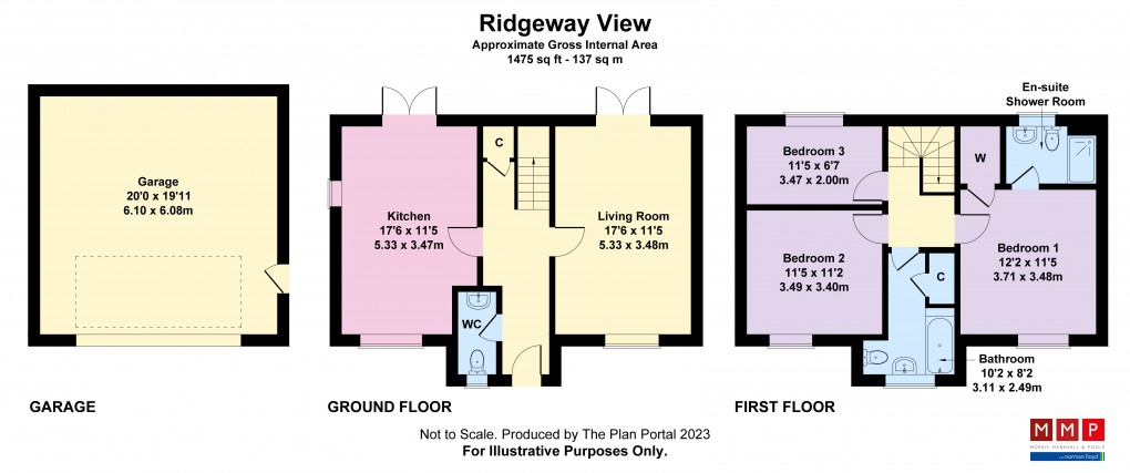 Floorplan for Ridgeway View, Churchstoke, Powys