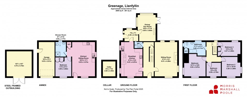 Floorplan for Llanfyllin, Powys