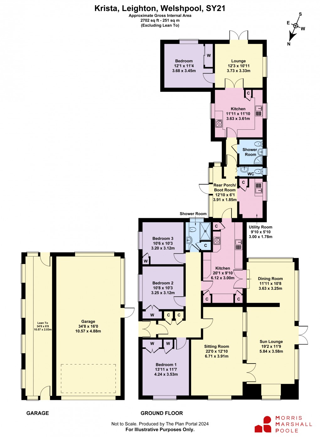 Floorplan for Leighton, Welshpool, Powys