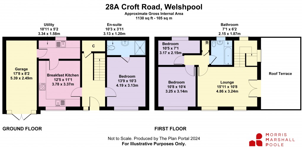 Floorplan for Croft Road, Welshpool, Powys