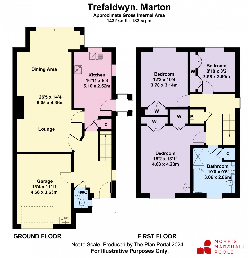 Floorplan for Marton, Welshpool, Shropshire