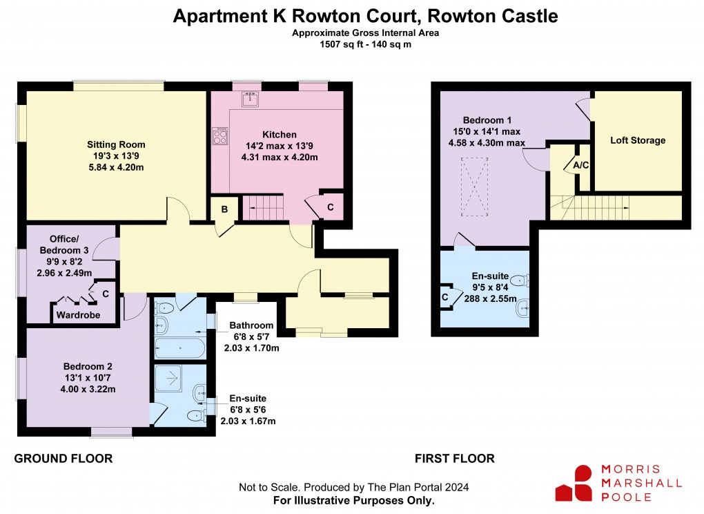 Floorplan for Rowton Castle, Shrewsbury, Shropshire