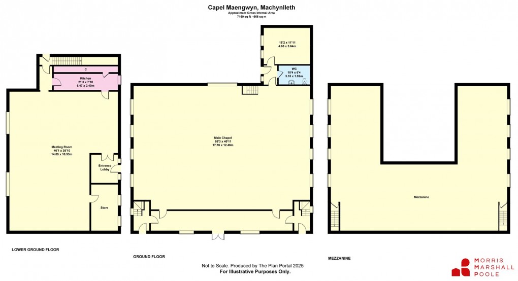 Floorplan for Heol Maengwyn, Machynlleth, Powys