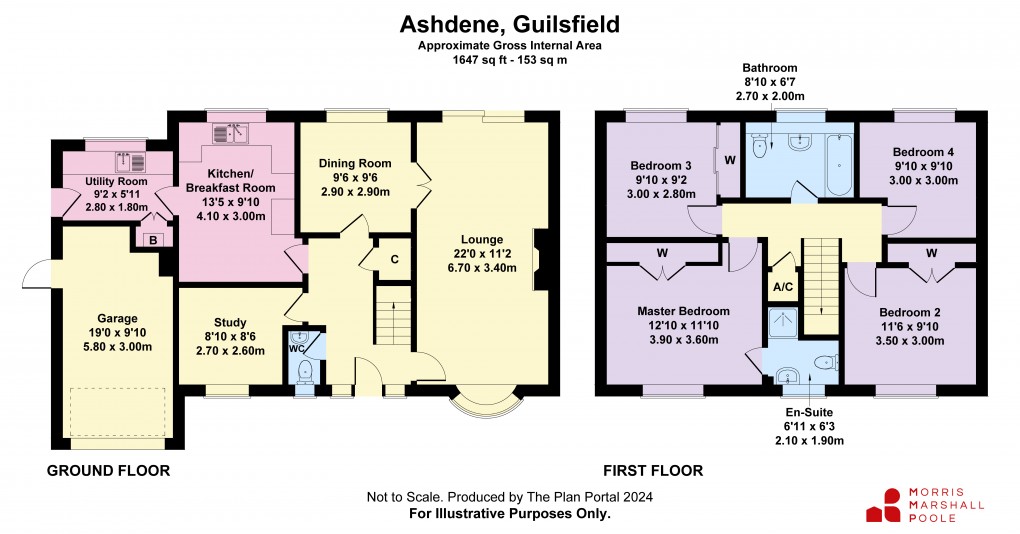 Floorplan for Guilsfield, Welshpool, Powys