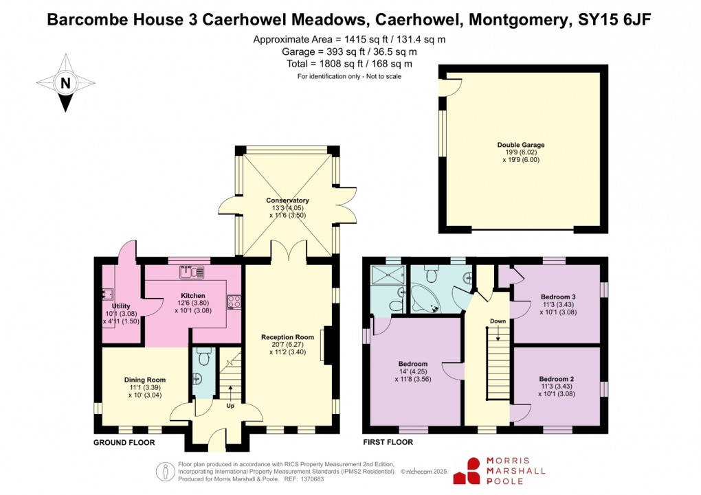 Floorplan for Caerhowel Meadows, Caerhowel, Montgomery, Powys