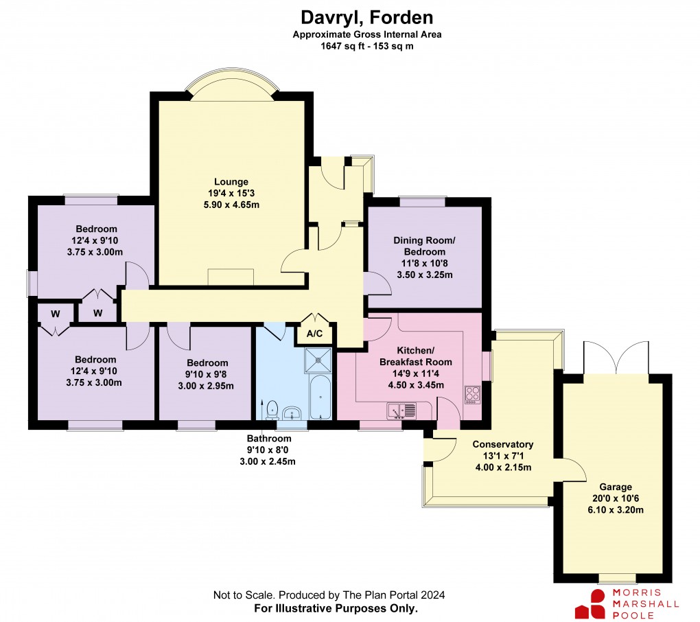 Floorplan for Forden, Welshpool, Powys
