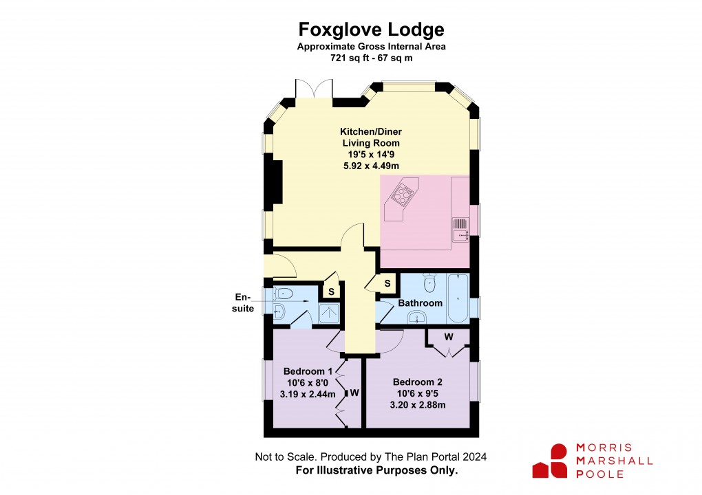 Floorplan for Penrhos Park, Pont Robert, Meifod, Powys