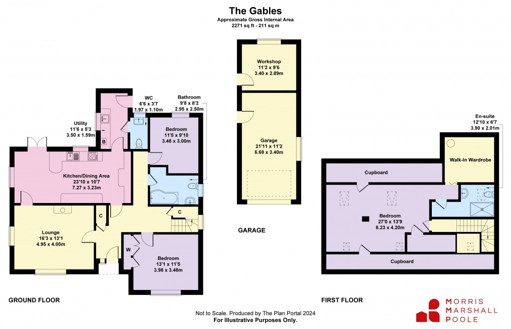 Floorplan for Weston Road, White Grit, Minsterley, Shrewsbury, Powys
