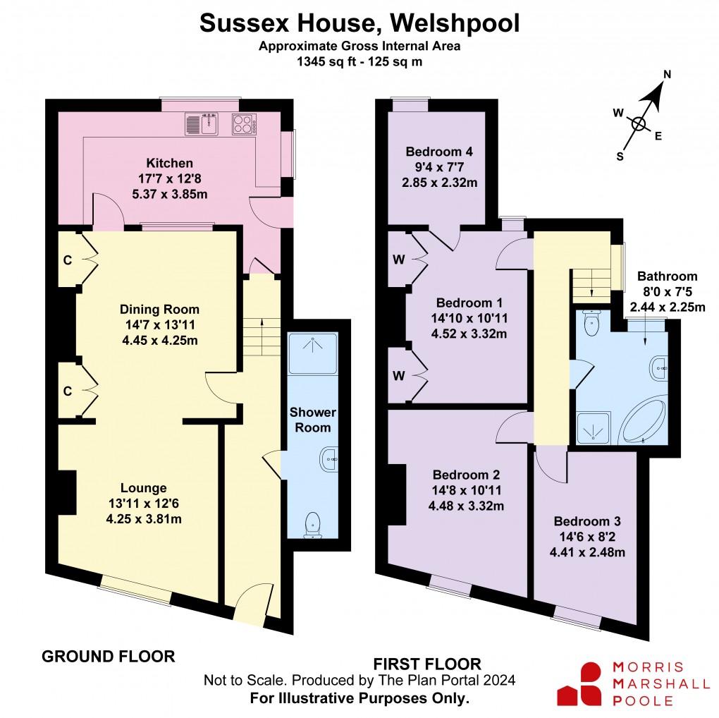 Floorplan for Salop Road, Welshpool, Powys