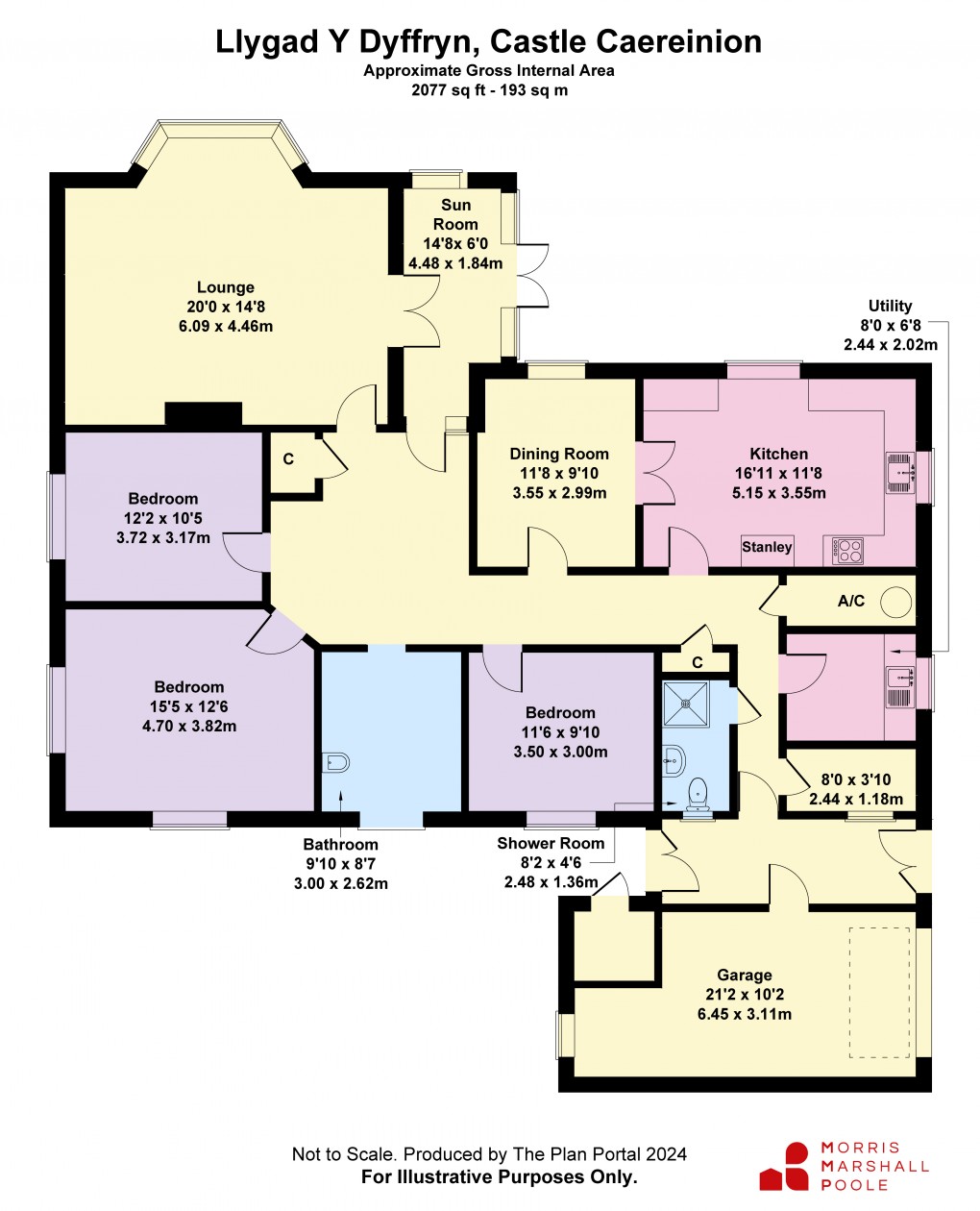 Floorplan for Castle Caereinion, Welshpool, Powys