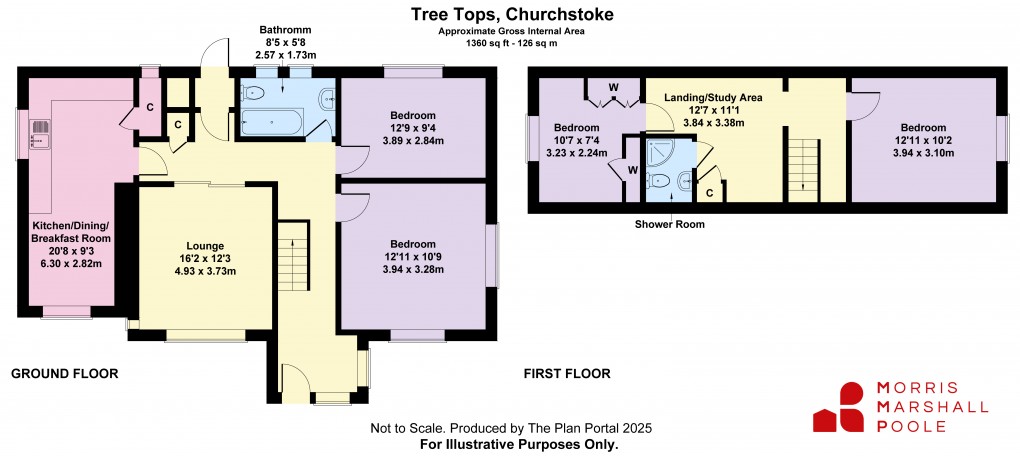 Floorplan for Churchstoke, Montgomery, Powys