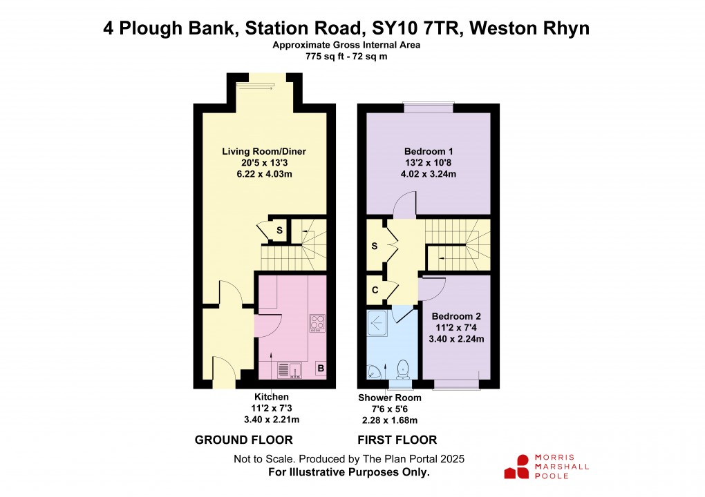Floorplan for Plough Bank, Station Road, Weston Rhyn, Oswestry