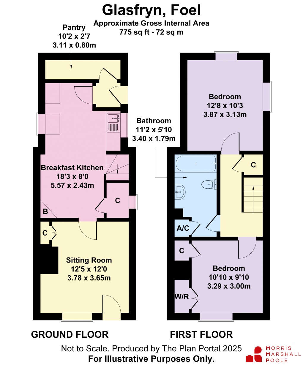Floorplan for Foel, Welshpool, Powys