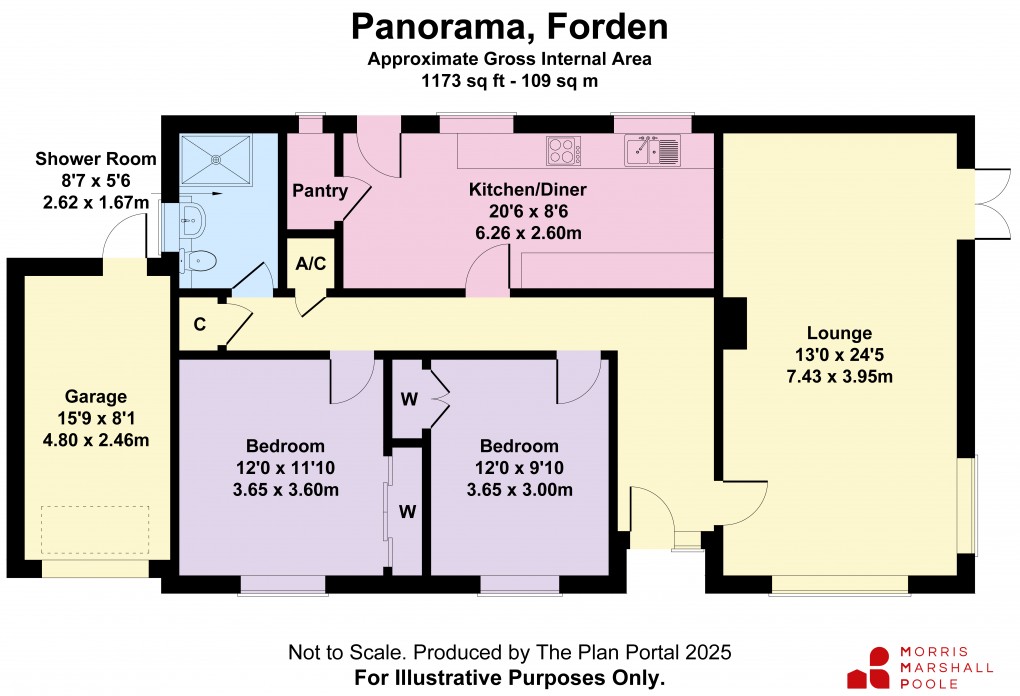 Floorplan for Forden, Welshpool, Powys