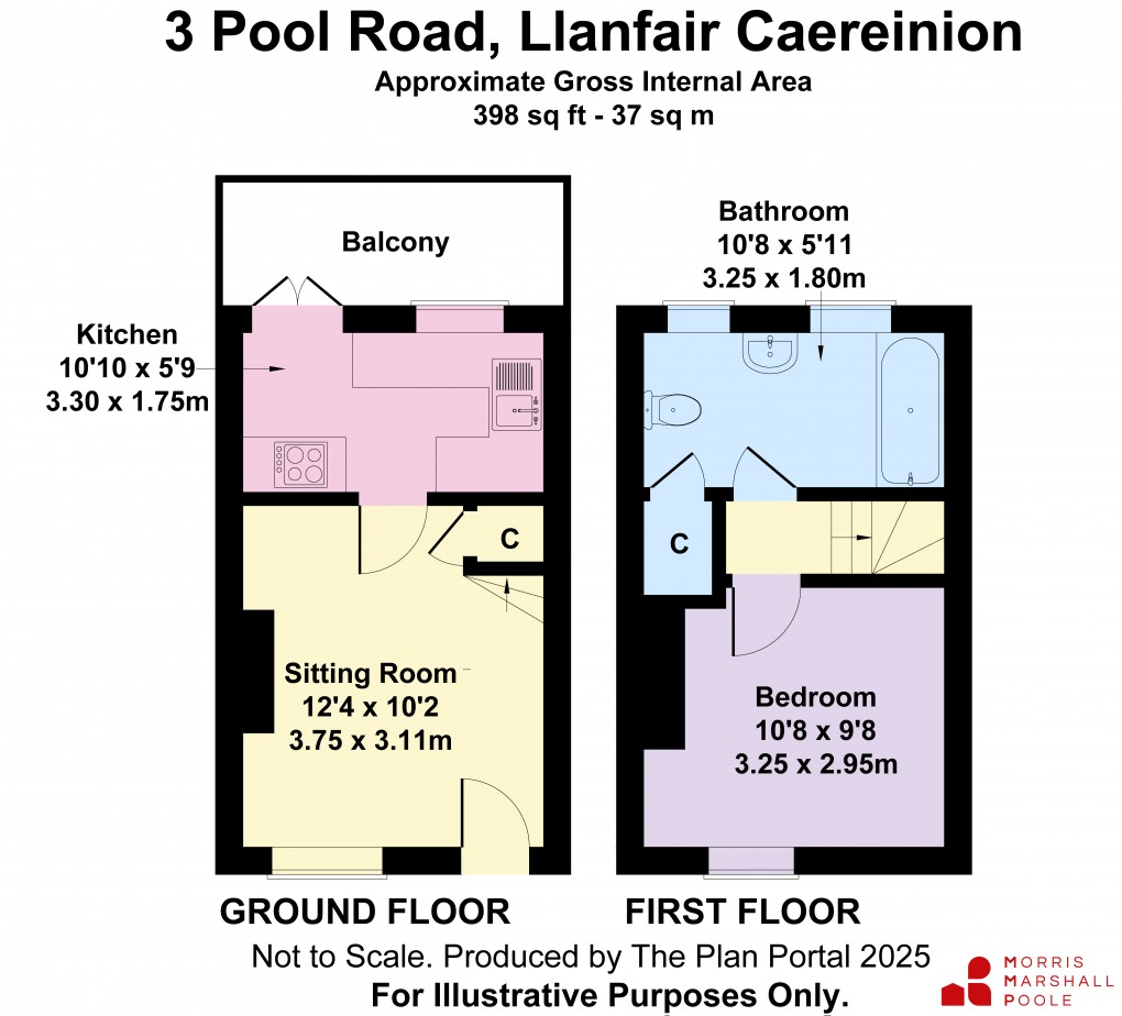 Floorplan for Pool Road, Llanfair Caereinion, Welshpool, Powys