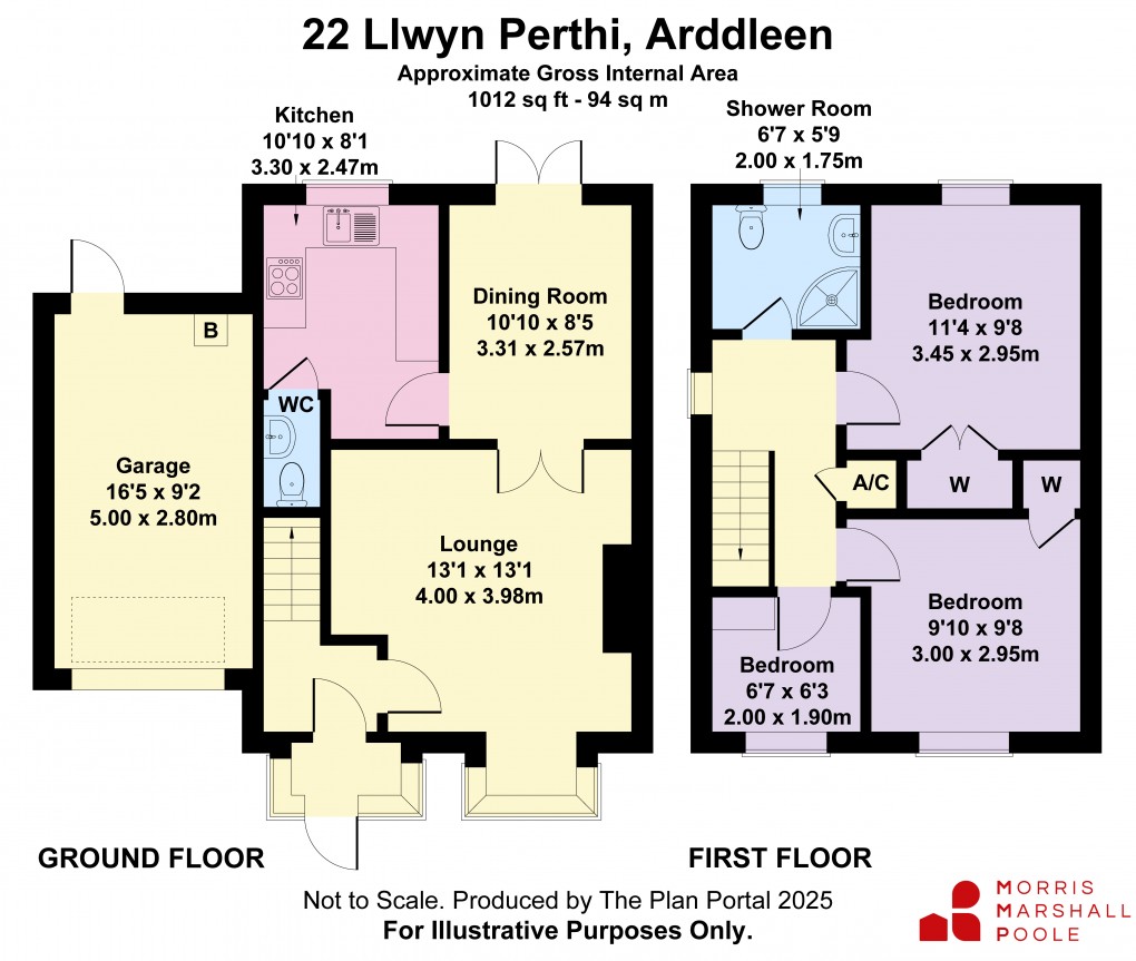 Floorplan for Llwyn Perthi, Arddleen, Llanymynech, Powys