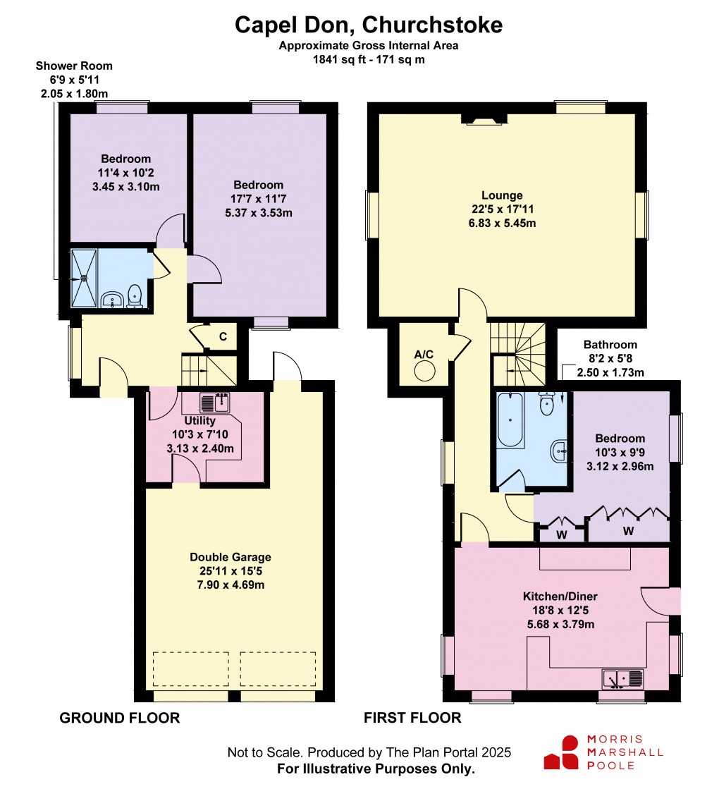 Floorplan for Coed Lane, Churchstoke, Montgomery, Powys