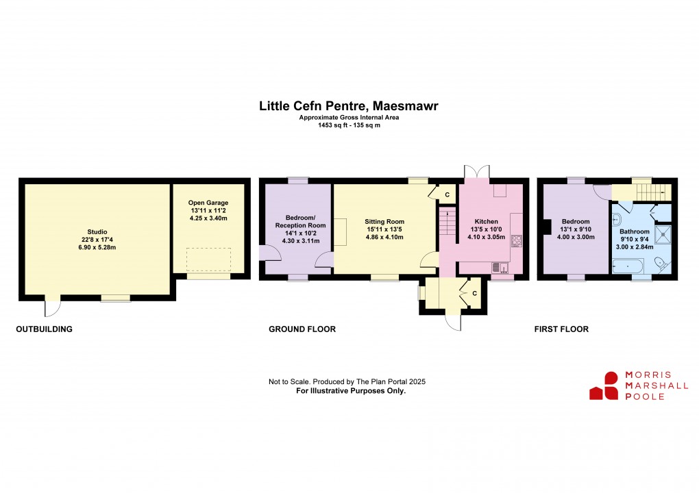 Floorplan for Maes Mawr, Welshpool, Powys