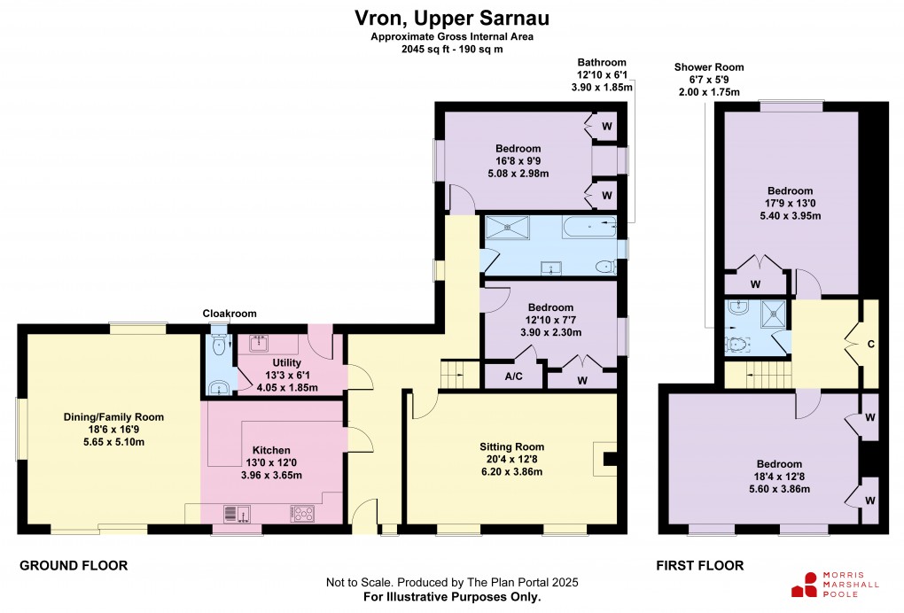 Floorplan for Upper Sarnau, Llanymynech, Powys