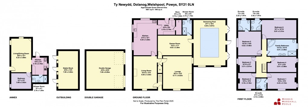 Floorplan for Dolanog, Welshpool, Powys