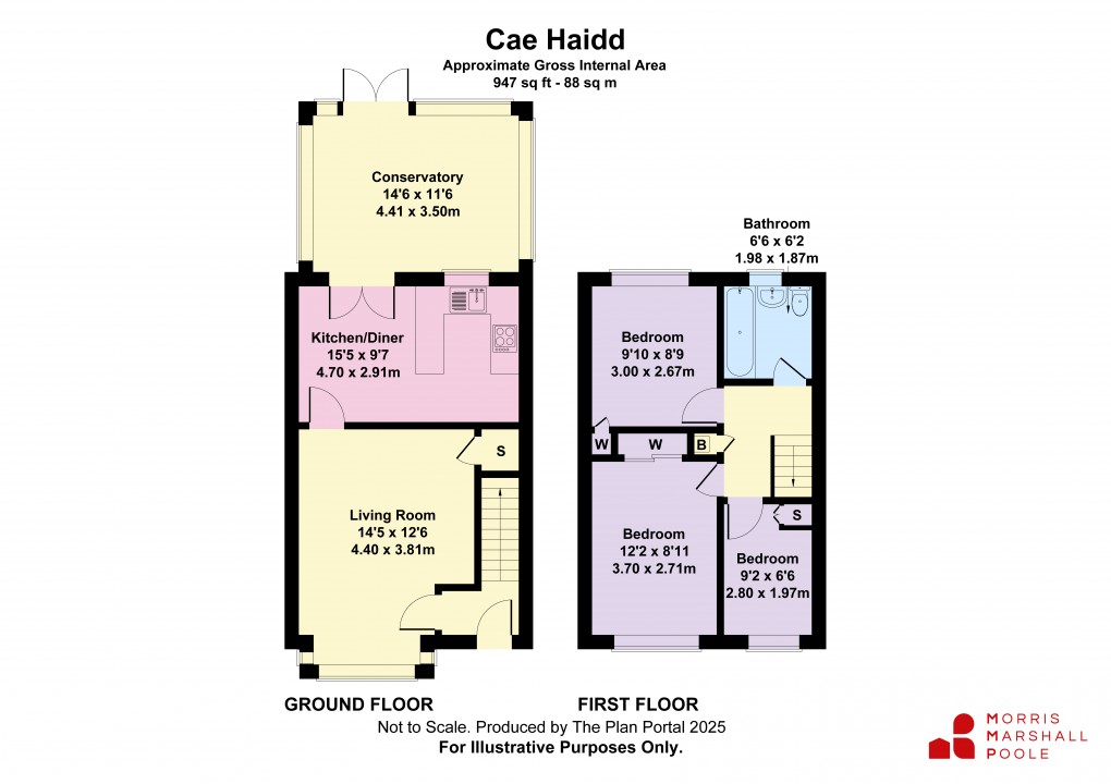 Floorplan for Cae Haidd, Llanymynech, Powys