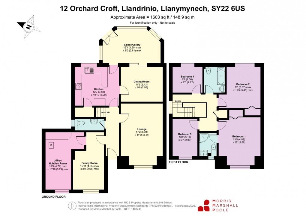Floorplan for Orchard Croft, Llandrinio, Llanymynech, Powys