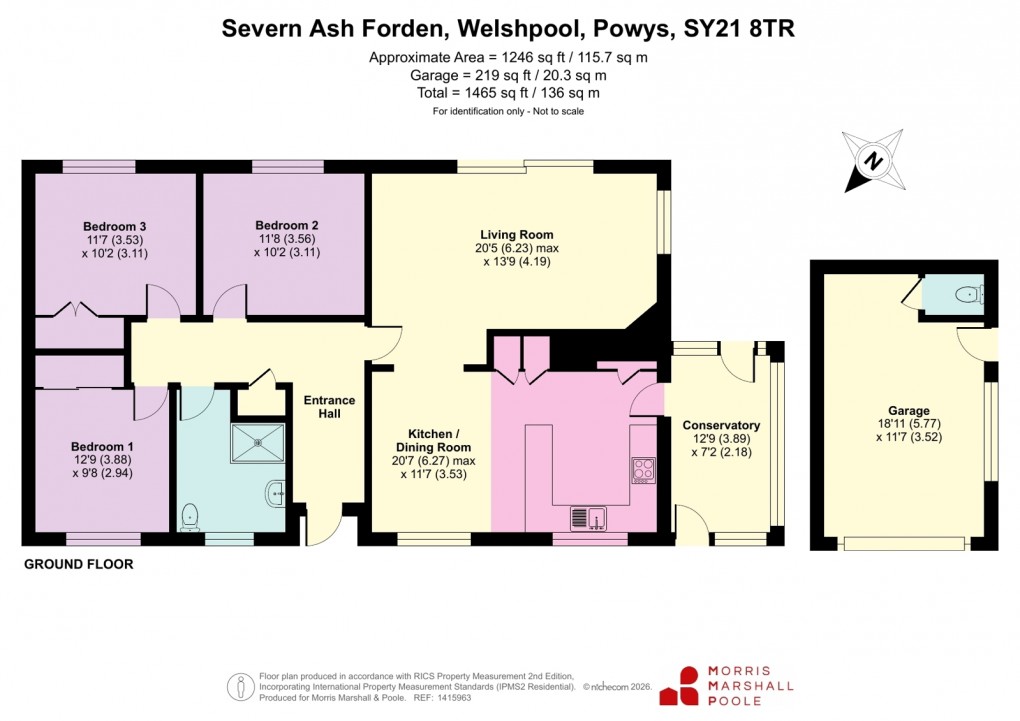 Floorplan for Forden, Welshpool, Powys
