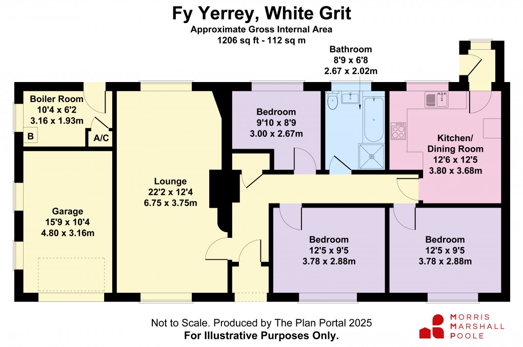 Floorplan for White Grit, Minsterley, Shrewsbury, Powys