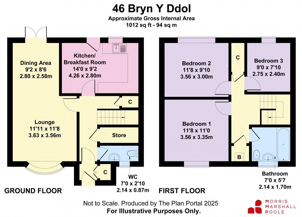 Floorplan for Bryn-y-Ddol, Welshpool, Powys