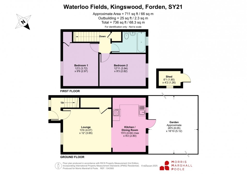 Floorplan for Waterloo Fields, Kingswood, Forden, Welshpool