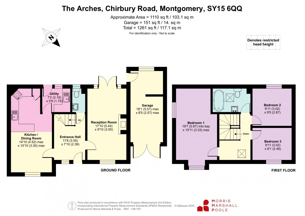 Floorplan for Chirbury Road, Montgomery, Powys