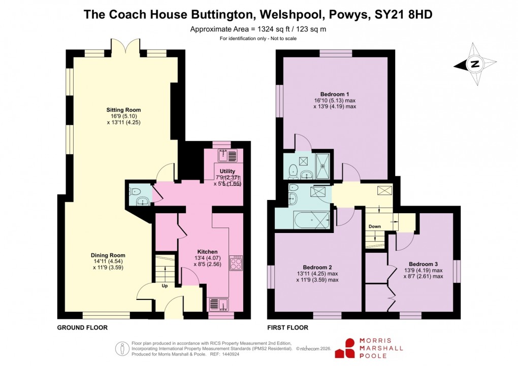 Floorplan for Buttington, Welshpool, Powys