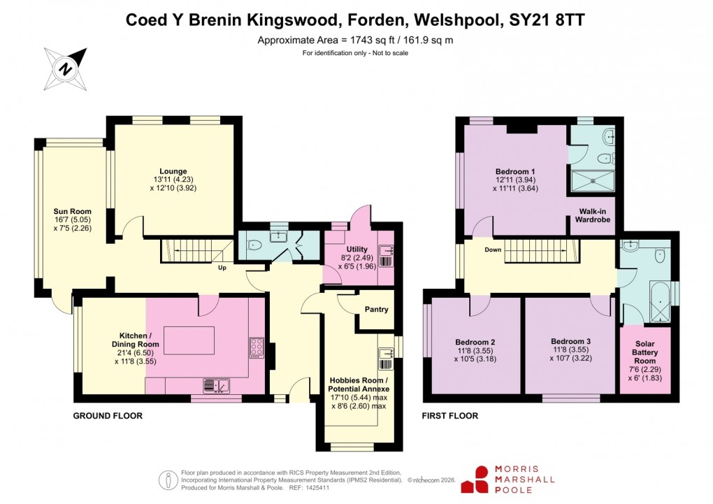 Floorplan for Kingswood, Forden, Welshpool, Powys