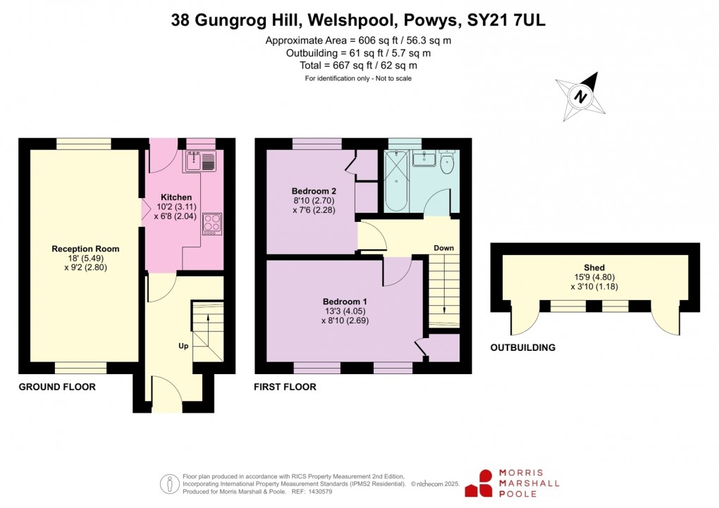 Floorplan for Gungrog Hill, Welshpool, Powys