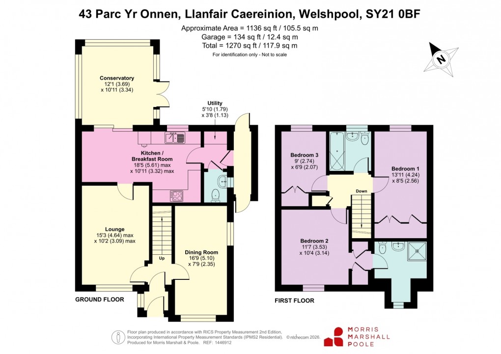 Floorplan for Parc Yr Onnen, Llanfair Caereinion, Welshpool, Powys