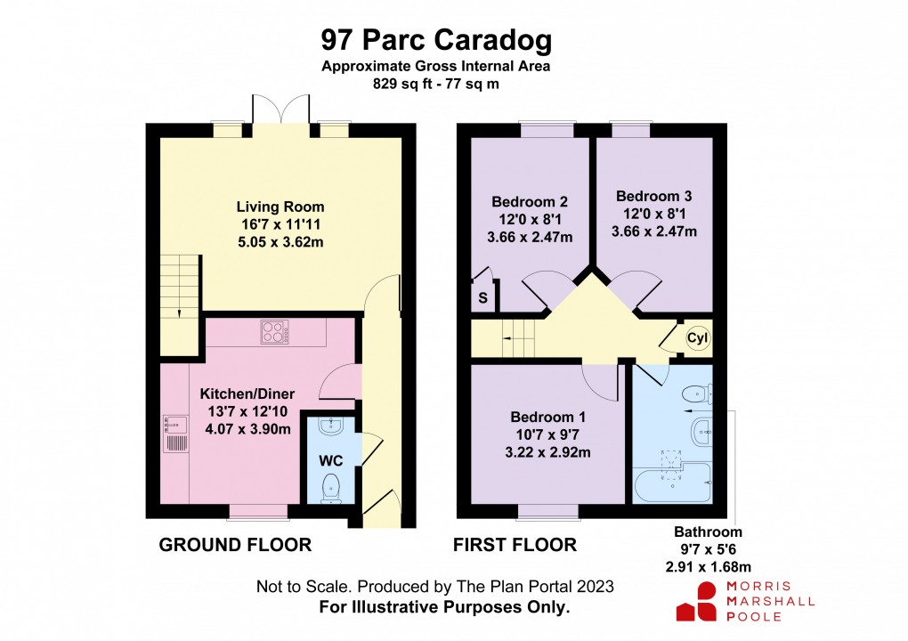 Floorplan for Parc Caradog, Trewern, Welshpool, Powys