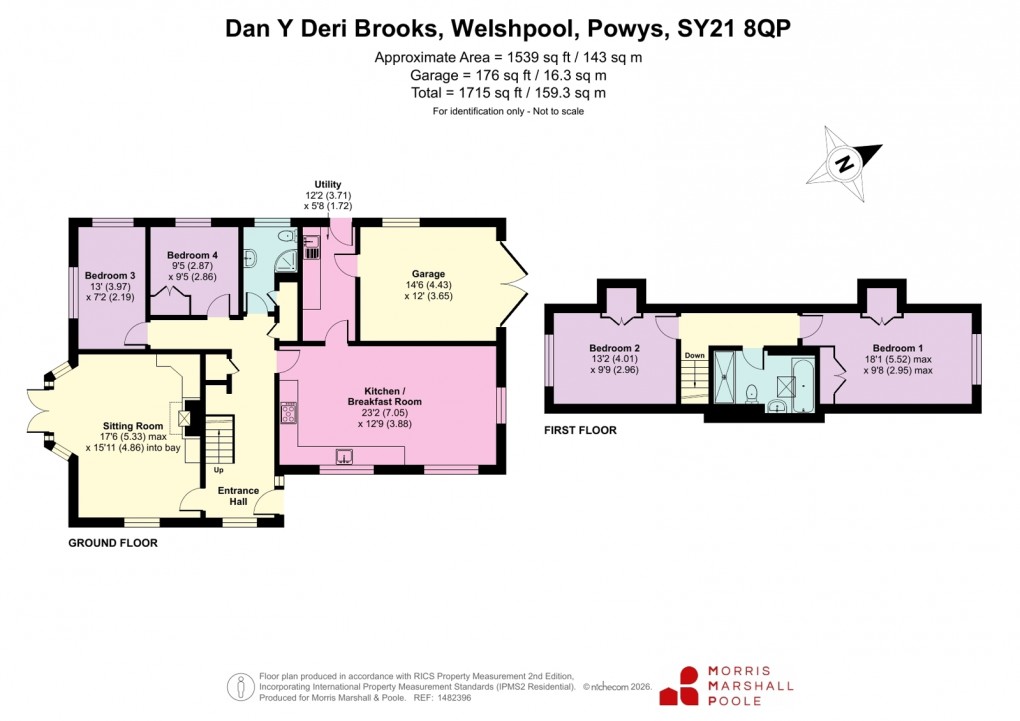 Floorplan for Brooks, Welshpool, Powys